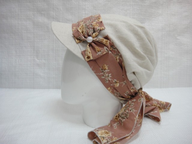 Кепка-бандана лён