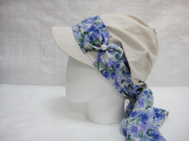 Кепка-бандана лён