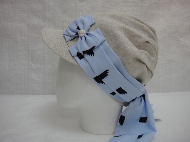 Кепка-бандана лён