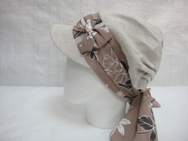 Кепка-бандана лён