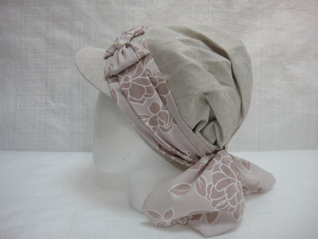 Кепка-бандана лён