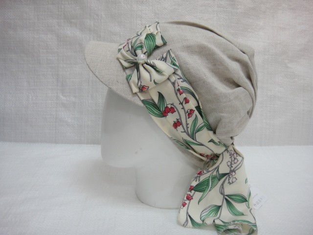 Кепка-бандана лён