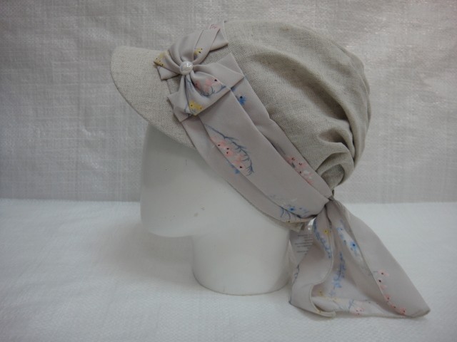 Кепка-бандана лён