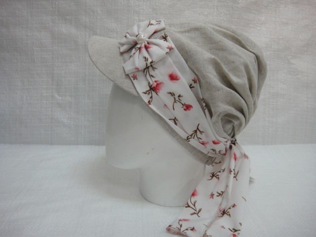 Кепка-бандана лён