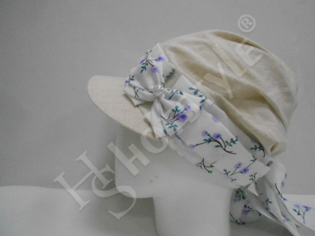  Кепка -бандана лён