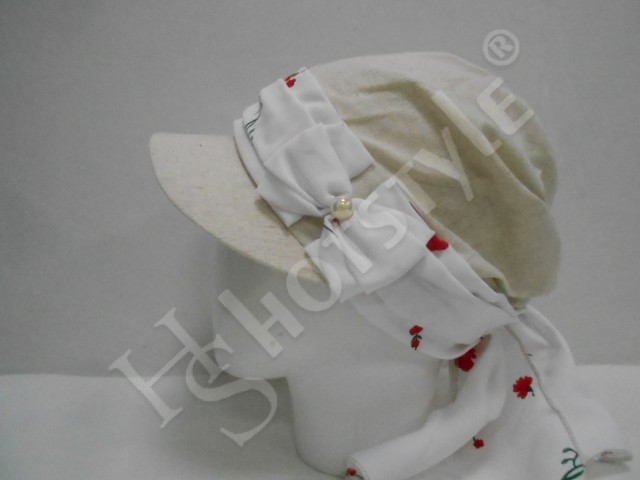  Кепка -бандана лён