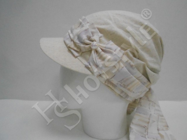  Кепка -бандана лён