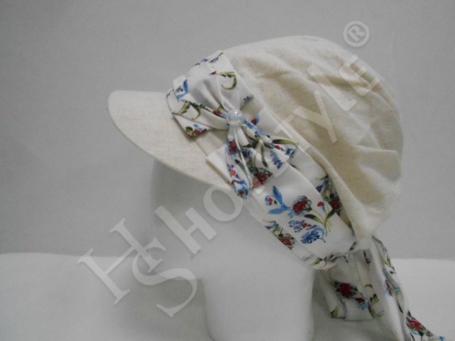  Кепка -бандана лён