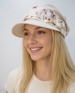  Кепка -бандана лён