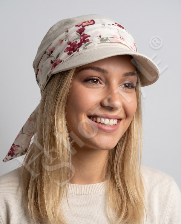  Кепка -бандана лён