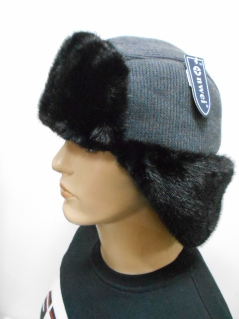  Ушанка муж. коттон+шерсть