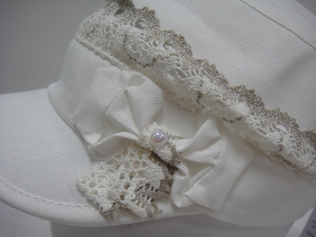 Кепка-бандана лён