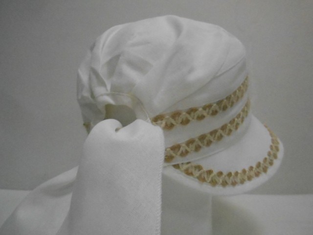  Кепка -шляпа лён