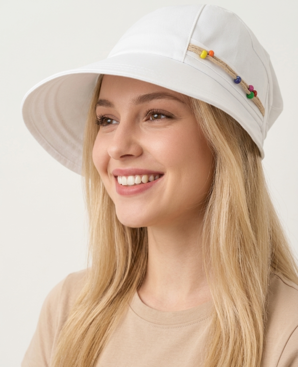  Кепка -шляпа лён 