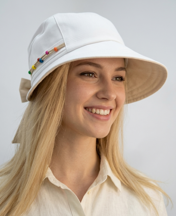  Кепка -шляпа лён 