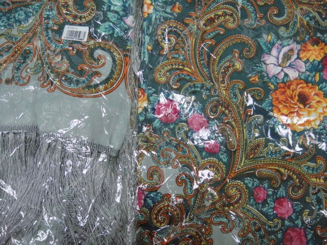 Платок цветы