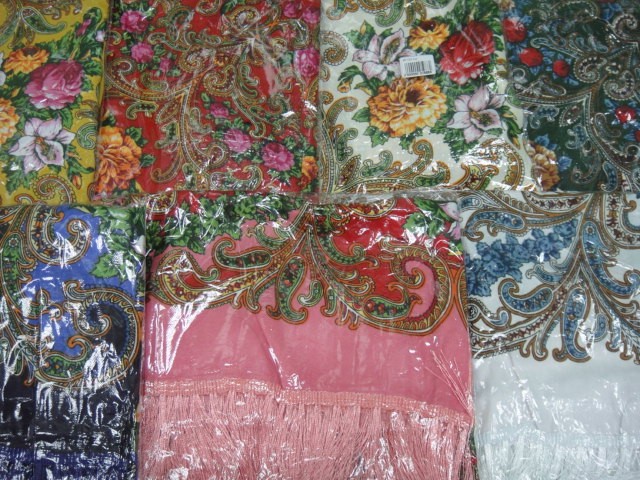 Платок цветы