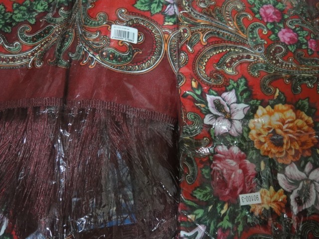 Платок цветы