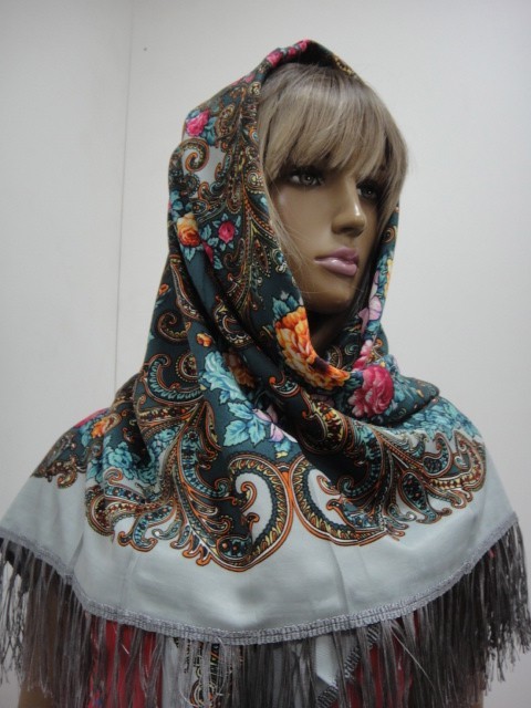 Платок цветы