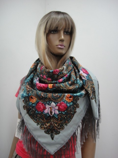 Платок цветы