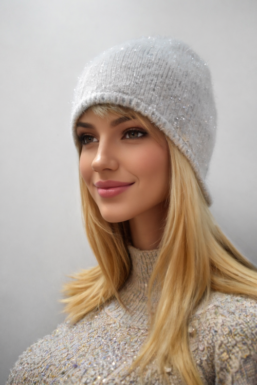  Диор шапка с люрексом