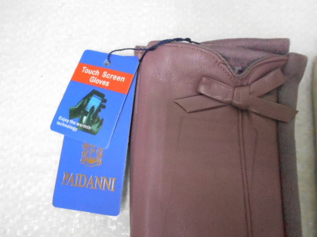   перчатки жен.1/2 натур.кожа