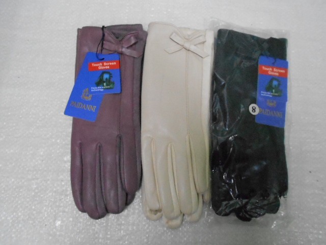   перчатки жен.1/2 натур.кожа