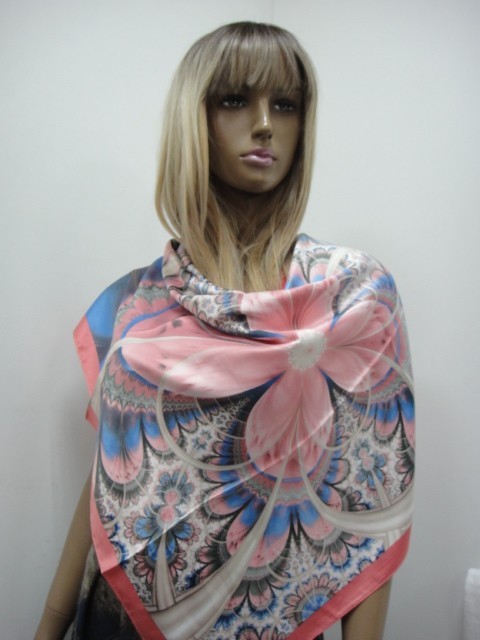 3D цветы платок