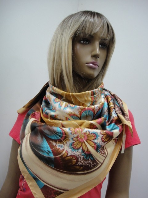 3D цветы платок