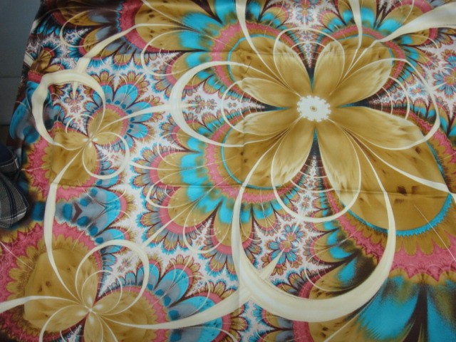 3D цветы платок