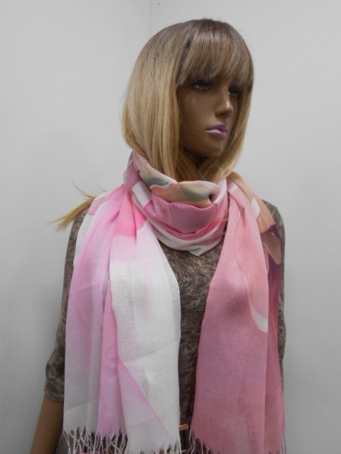 3D цветы палантин