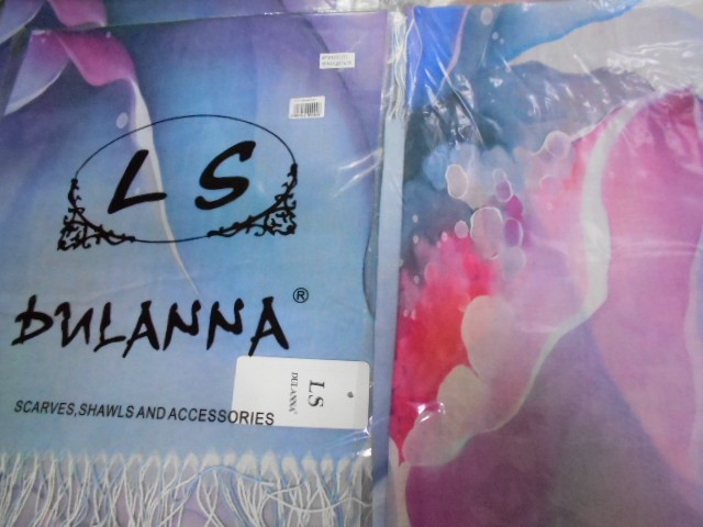 3D цветы палантин