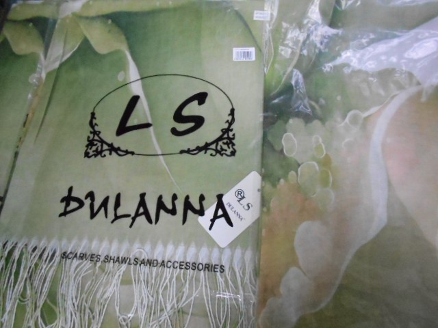 3D цветы палантин