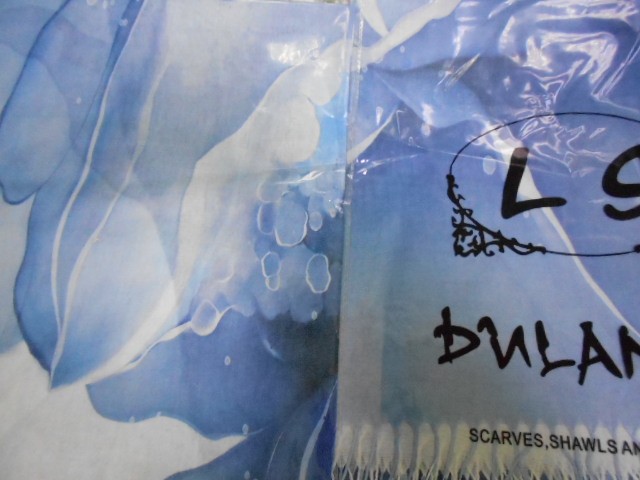 3D цветы палантин