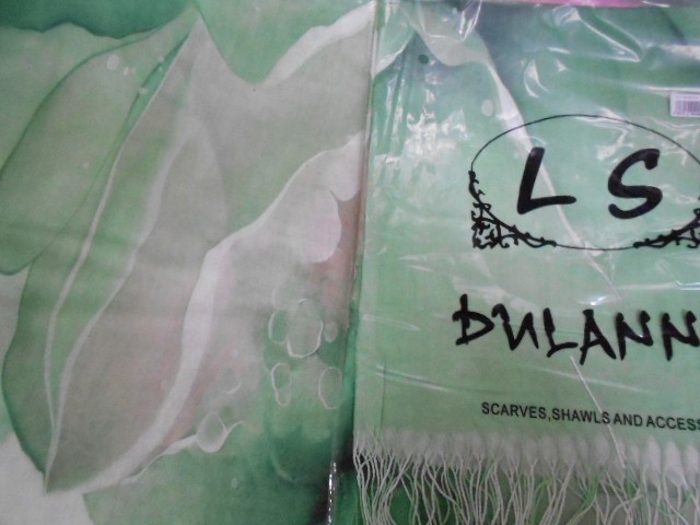 3D цветы палантин