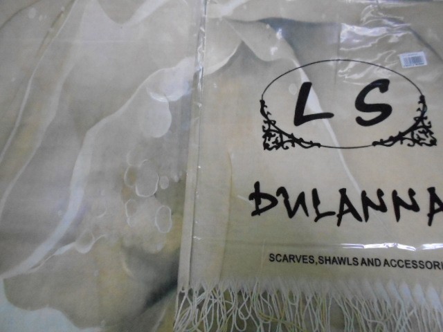 3D цветы палантин