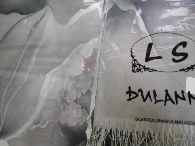 3D цветы палантин