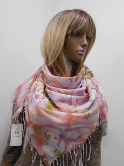 3D цветы платок