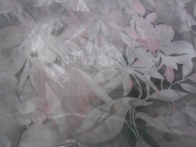 3D цветы платок