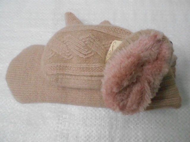  Варежки жен. шерсть