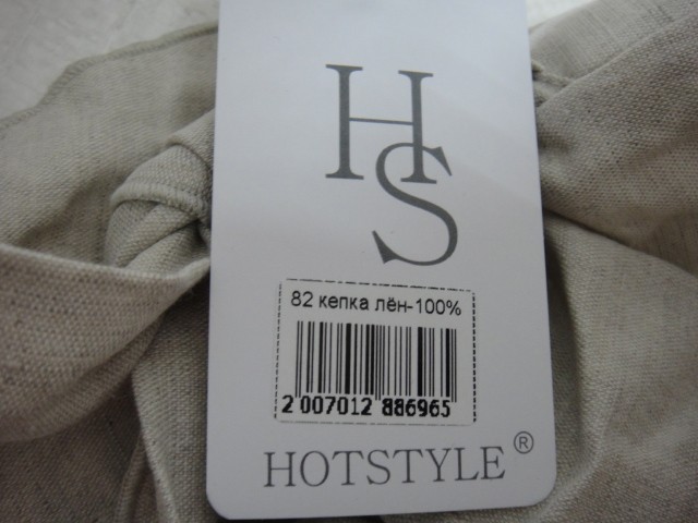  Кепка-бандана лён