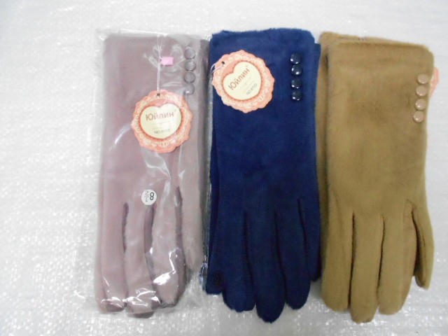  перчатки жен. экомех+под замшу
