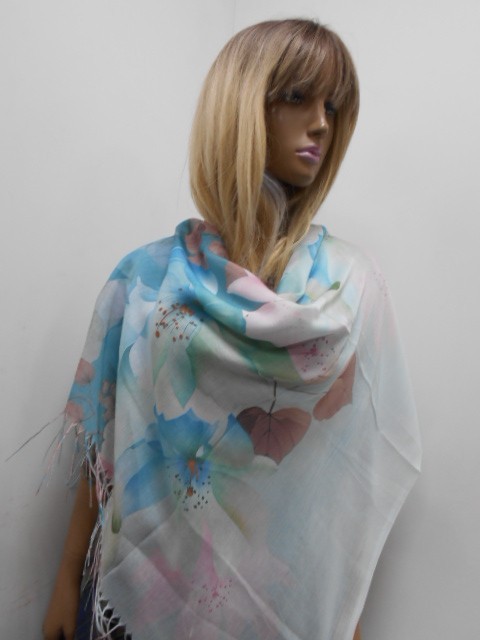  Деграде цветы платок