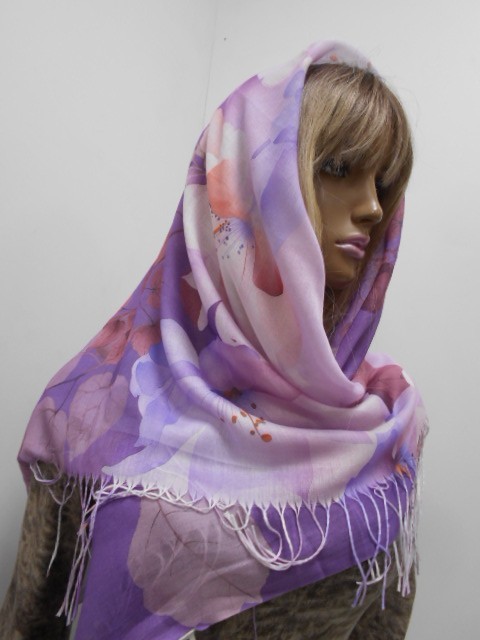  Деграде цветы платок