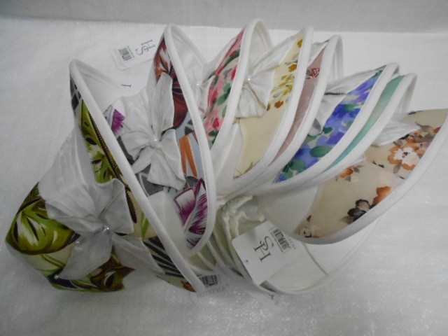  Шляпа лён цветы