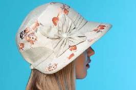 Шляпа лён цветы  Шляпа лён цветы