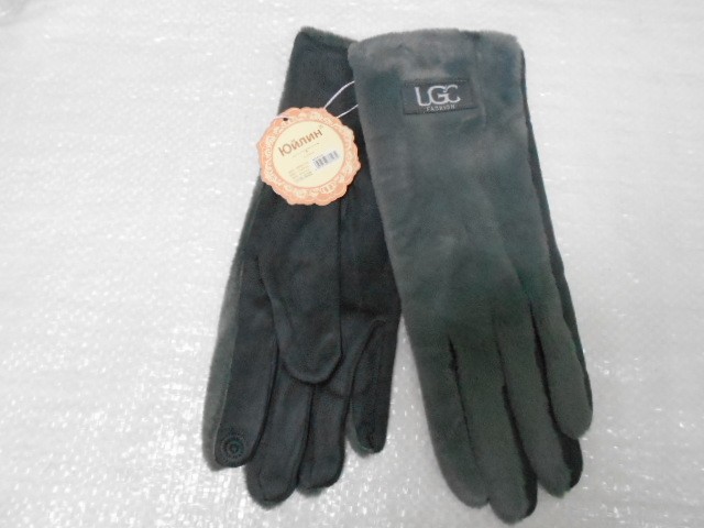  перчатки жен. экомех+под замшу