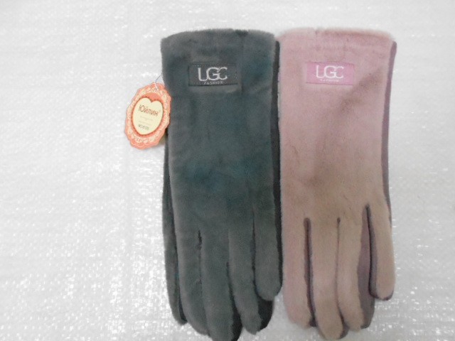  перчатки жен. экомех+под замшу