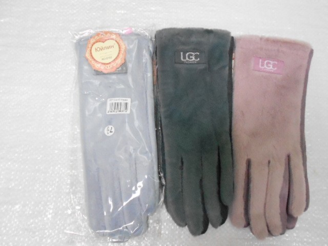  перчатки жен. экомех+под замшу