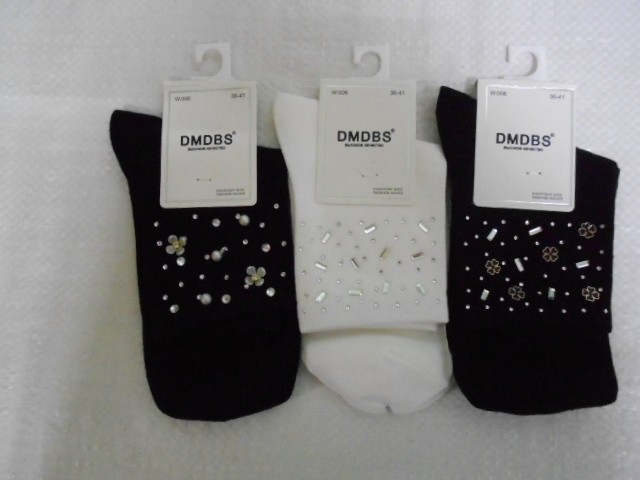  Носки жен. стразы 